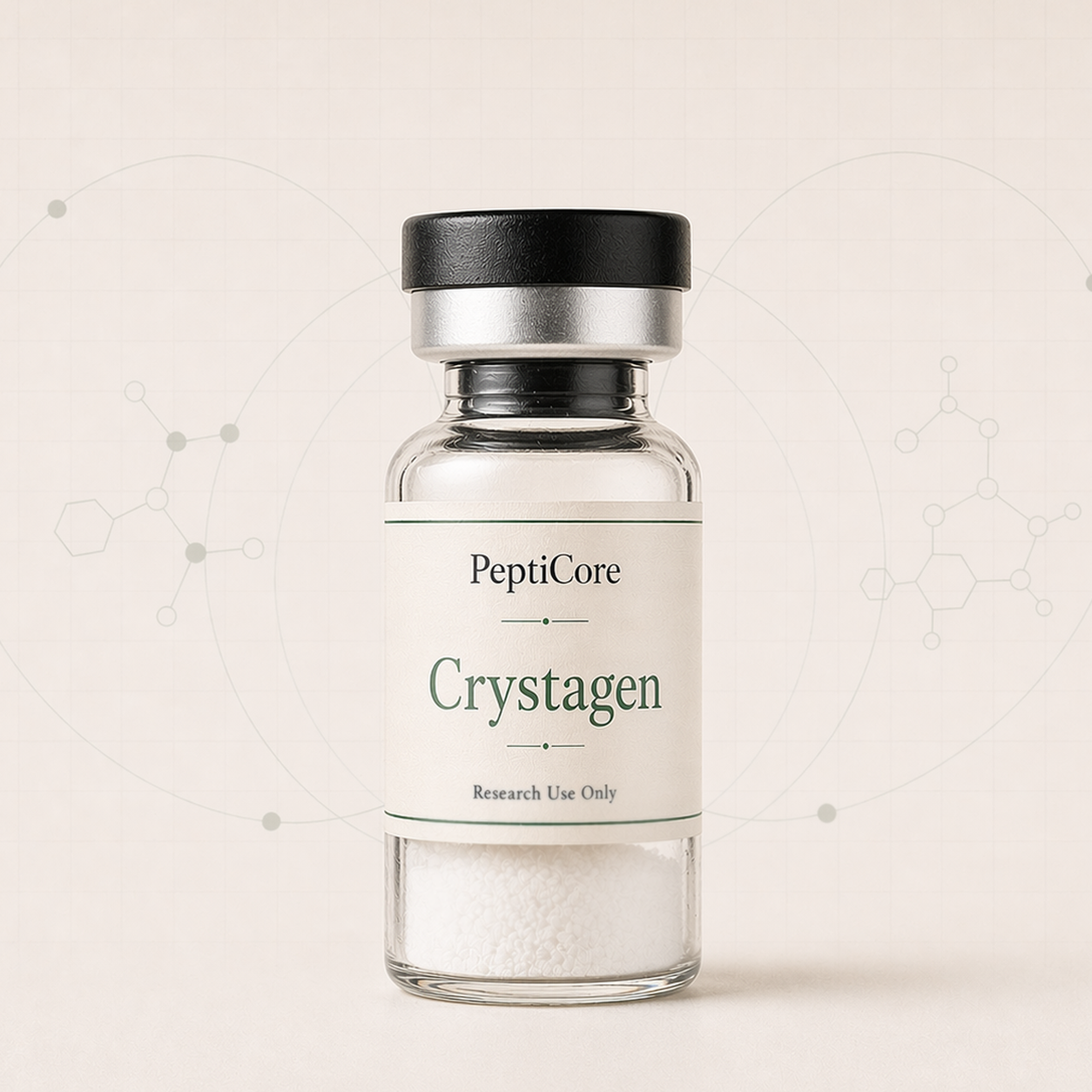 Crystagen research-use series vial