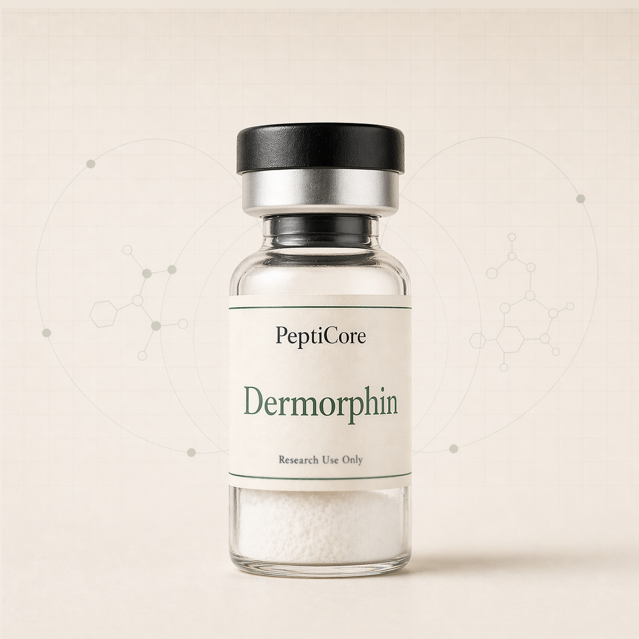 Dermorphin research-use series vial