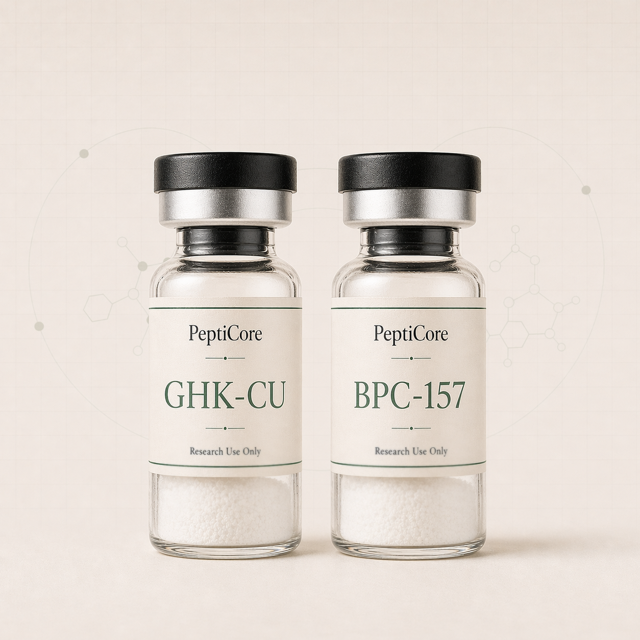 KLow (BPC-157 + GHK-Cu + TB-500 + KPV) research-use series vial