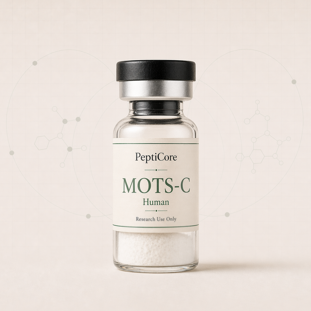 MOTS-C research-use catalog vial from PeptiCore